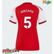 Camiseta Arsenal Piero Hincapie #5 Primera Equipación para mujer 2026-27 manga corta